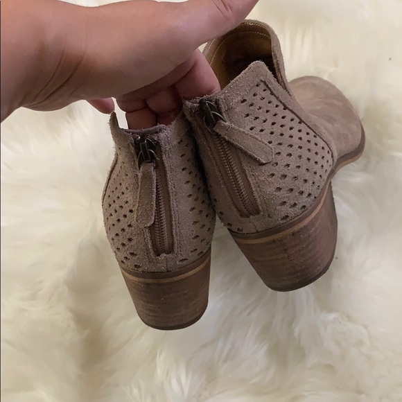 Leather Tan Ankle Booties - Picture 4 of 9